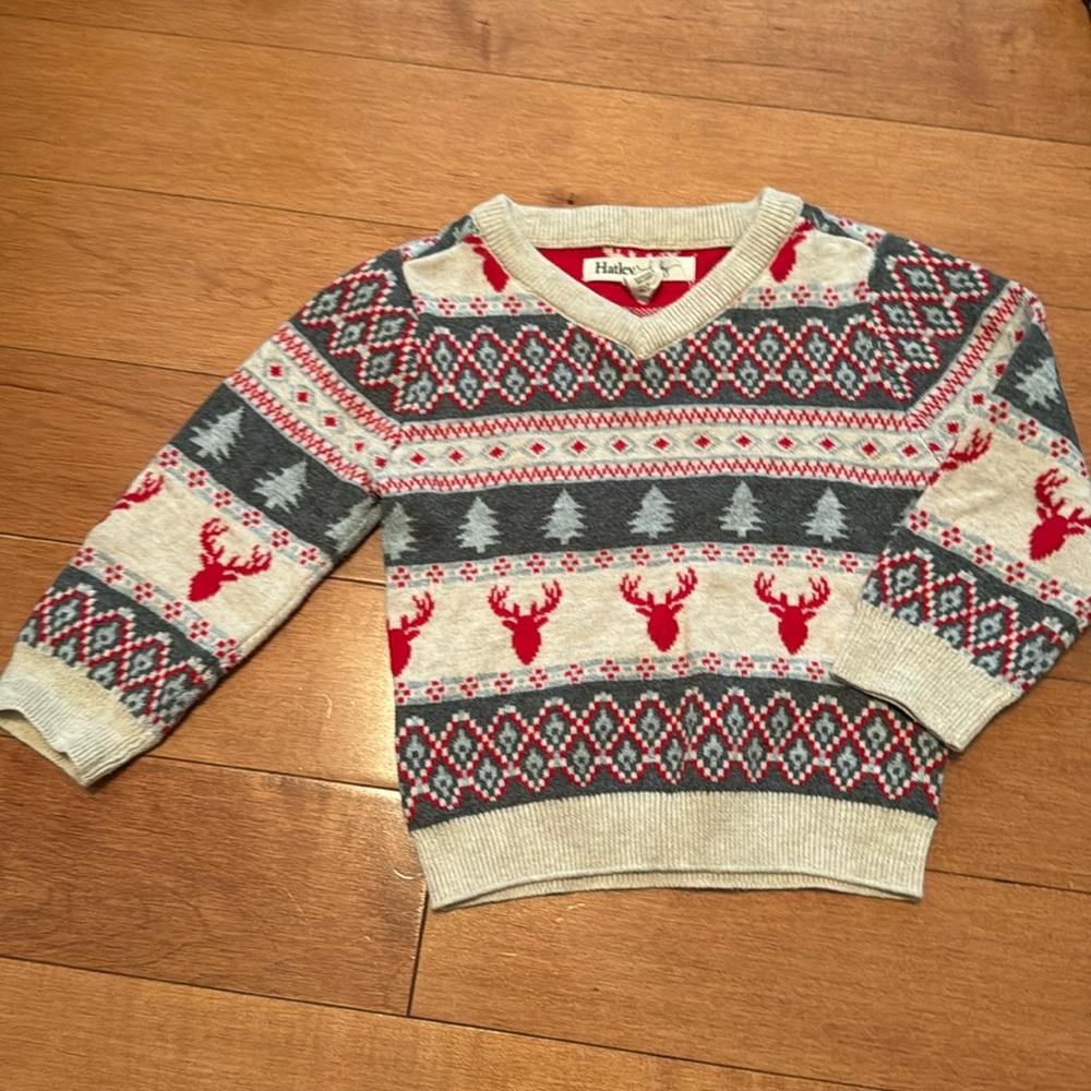 Hatley baby winter holiday sweater: 12-18M